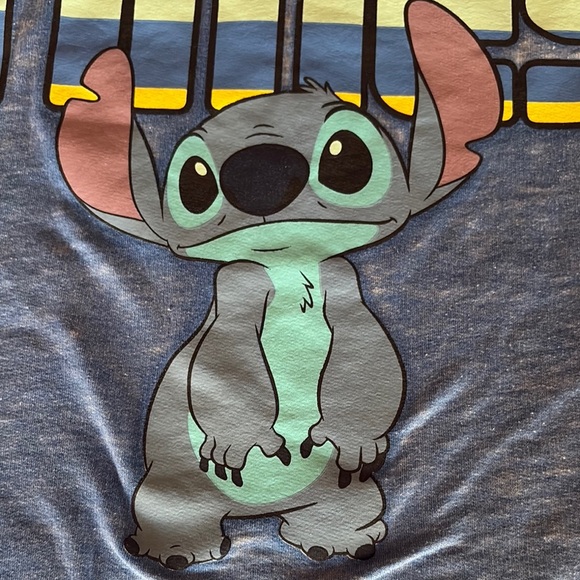 Gently Loved Disney Blue Graphic Stitch Hoodie Unisex - Picture 3 of 8